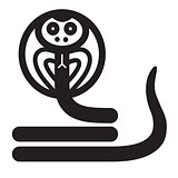 Cute animal Cobra - illustration
