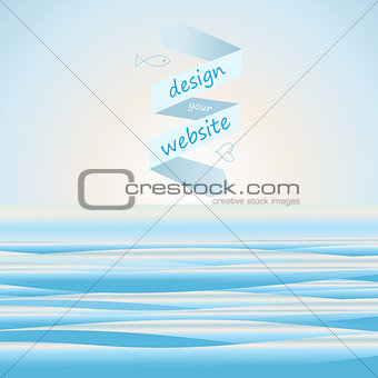 Sea background for web site 