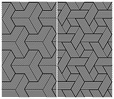 Set of Two B&W Seamless Patterns. Abstract Elements