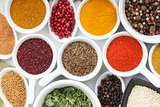 Various spices selection