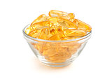 Cod liver oil omega 3 gel capsules