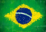 Brazil painted flag