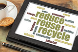 reduse, reuse, recycle word cloud