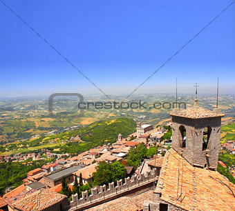 View from Monte Titano, San Marino