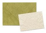 Natural recycled nepalese paper envelopes
