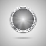 Circle button template with metal texture