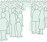 Crowd of Abstract People