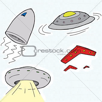 Flying Saucers Cartoons