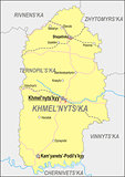 Map of Khmelnytskyi Oblast