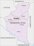 Map of Ternopil Oblast