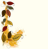 Autumn leaves background 