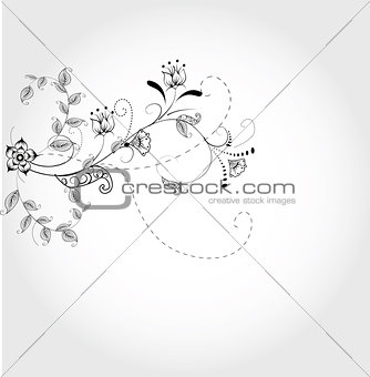 Abstract flower design