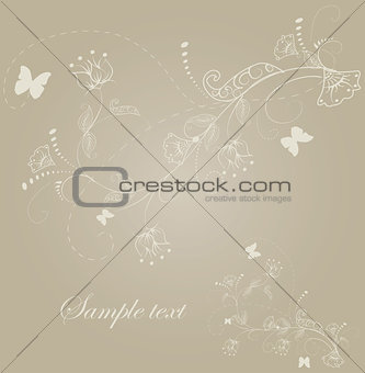 Pastel greeting card 
