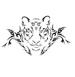 Tiger tribal tattoo 