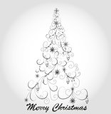 Graphic elegant Christmas tree 