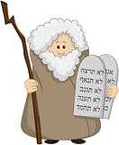 Moses Holding The Ten Commandments