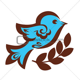 Decorative bird with wheat