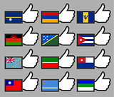 Flags in the Thumbs up-13