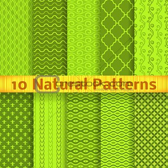 Natural vector seamless patterns (tiling)
