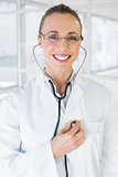 Portrait of a female doctor with stethoscope