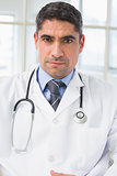 Portrait of a serious male doctor