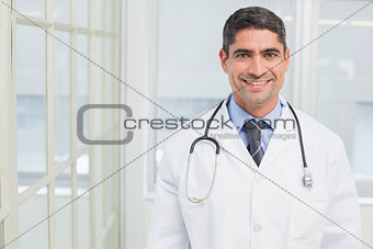 Portrait of a smiling male doctor in hospital