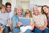 Multigeneration family using digital tablet