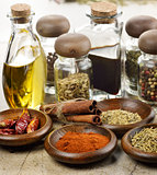 Spices Cooking Oil And Vinegar