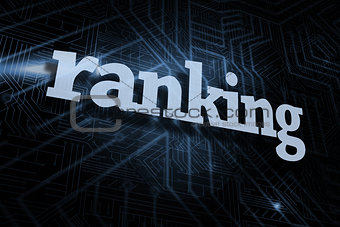 Ranking against futuristic black and blue background
