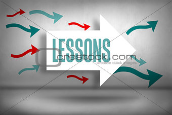 Lessons against arrows pointing