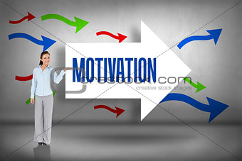 Motivation against arrows pointing