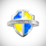 Protection Icon With Glossy Shield.