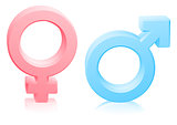 Man woman male female gender signs
