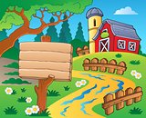 Farm theme with red barn 4