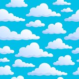 Seamless background clouds on sky