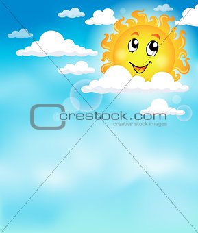 Sun on sky theme image 2