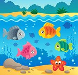 Underwater ocean fauna theme 2