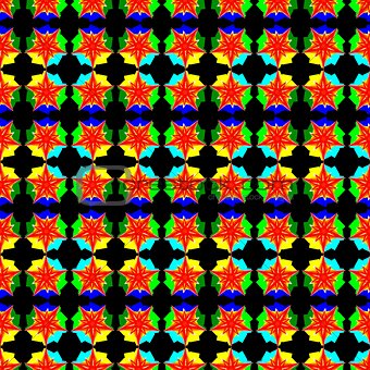 Seamless geometric pattern with a stars