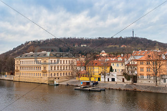 Prague. Vltava. Czech Republic. View from Charles Bridge