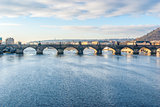 Charles Bridge and the Vltava River, Prague, Czech Republic