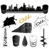 Set oil industry facilities