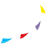 paper plane  vector illustration
