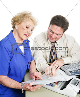 Accountant with Client