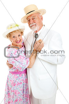 Loving Senior Couple Dancing