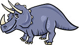 triceratops dinosaur cartoon illustration