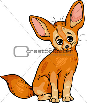 fennec fox animal cartoon illustration