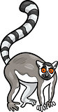 lemur animal cartoon illustration