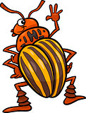 potato beetle insect cartoon illustration