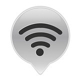 Grey Wifi Symbol