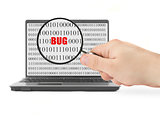 searching for computer bug